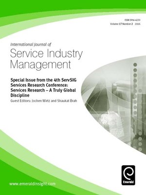 cover image of International Journal of Service Industry Management, Volume 17, Issue 2